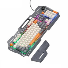 Клавіатура HOCO DI98 Murphy 3-color wired keyboard(Ukrainian version) Star Gray