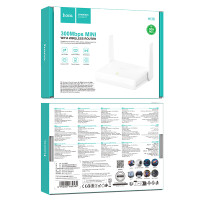 Маршрутизатор HOCO HI36 WiFi4 wireless router White