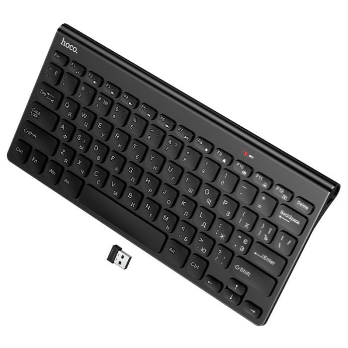 Клавіатура HOCO GM70 Dragon 2.4G wireless mini keyboard(Ukrainian version) Black