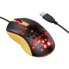 Маніпулятор миша HOCO GM51 Sky luminous gaming wired mouse black＆yellow
