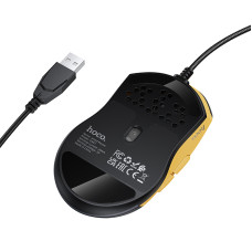 Маніпулятор миша HOCO GM51 Sky luminous gaming wired mouse black＆yellow