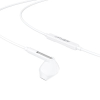 Навушники ACEFAST L13 USB-C semi-in-ear wired earphones with mic White