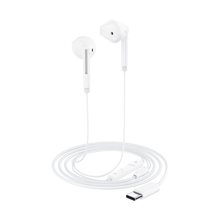 Навушники ACEFAST L13 USB-C semi-in-ear wired earphones with mic White