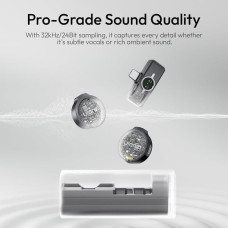 Бездротова мікрофонна система Ulanzi A21 Wireless Microphone, dual-mic, (Type C) Black