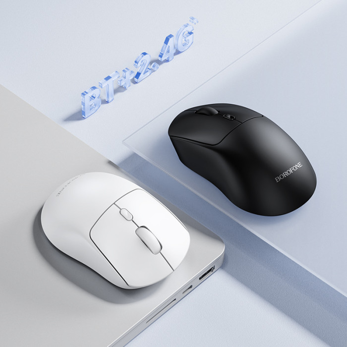 Маніпулятор миша BOROFONE BG151 Cielo dual-mode wireless mouse White