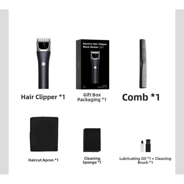 Машинка для стрижки Xiaomi DOCO Electric Hair Clipper · Black Knife Turbo Edition Metallic Deep Blue