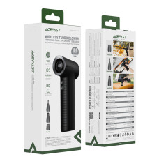 Вентилятор ACEFAST YF4 powerful handheld fan with digital display Black
