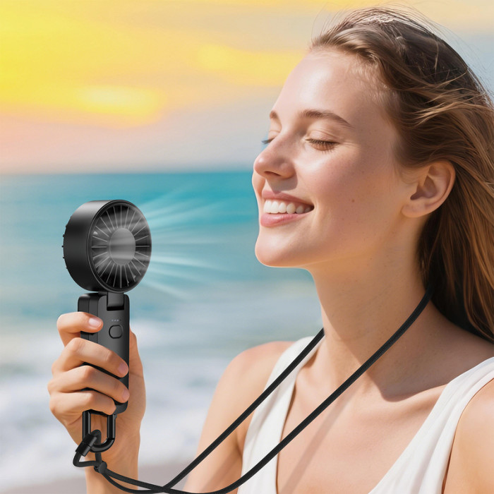 Вентилятор ACEFAST YF2 folding handheld fan Black
