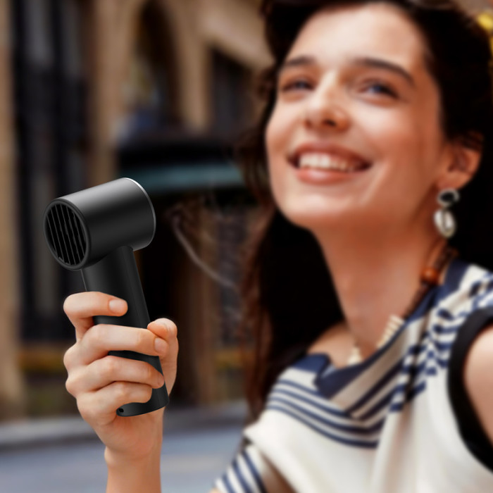 Вентилятор ACEFAST YF1 1800 mAh LED-дисплей mini handheld fan Black