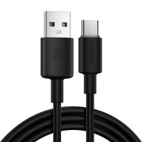 Кабель ACEFAST C25-04 USB-A to USB-C silicone charging data cable Black