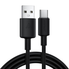 Кабель ACEFAST C25-04 USB-A to USB-C silicone charging data cable Black