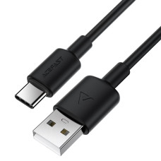 Кабель ACEFAST C25-04 USB-A to USB-C silicone charging data cable Black