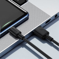 Кабель ACEFAST C25-04 USB-A to USB-C silicone charging data cable Black
