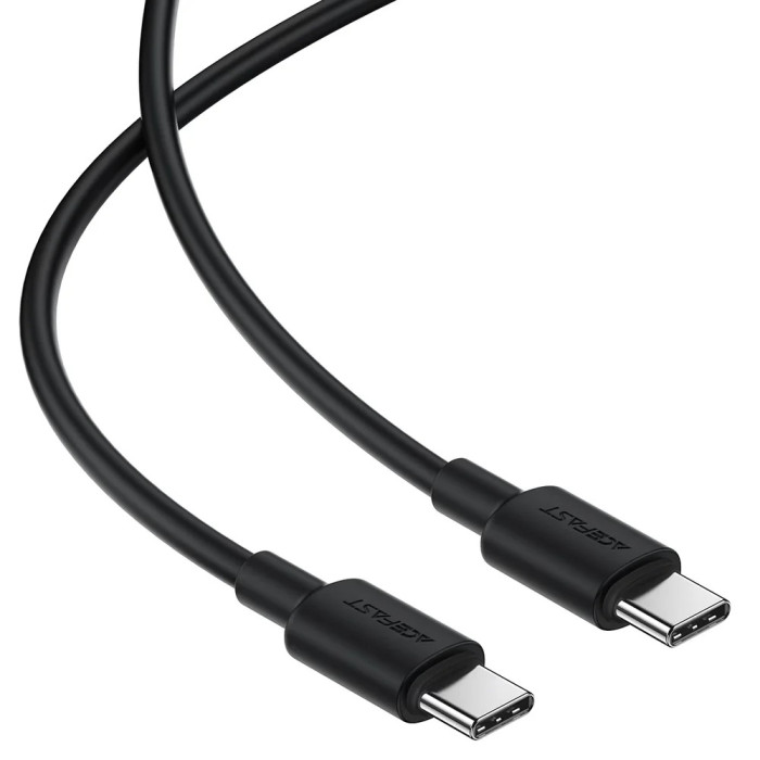 Кабель ACEFAST C25-03 USB-C to USB-C silicone charging data cable Black