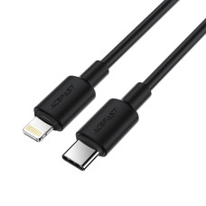 Кабель ACEFAST C25-01 USB-C to L silicone charging data cable Black
