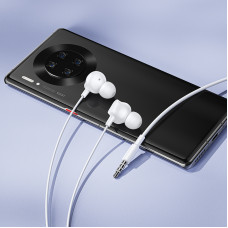 Навушники дротові HOCO M117 Victory universal earphones with microphone (3.5mm) White