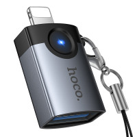 Перехідник Hoco UA46 Victory iP male to USB female adapter