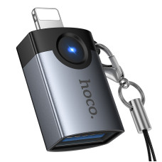 Перехідник Hoco UA46 Victory iP male to USB female adapter