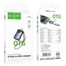 Перехідник Hoco UA46 Victory iP male to USB female adapter