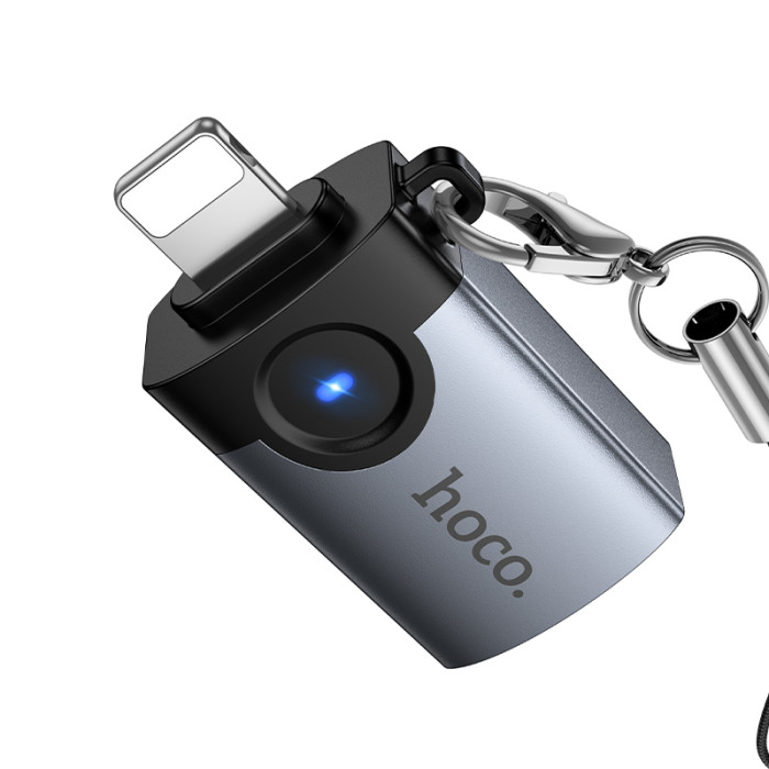 Перехідник Hoco UA46 Victory iP male to USB female adapter