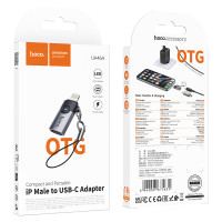 Перехідник HOCO UA46A Victory iP male to Type-C female adapter