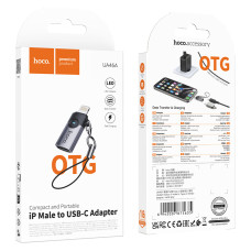Перехідник HOCO UA46A Victory iP male to Type-C female adapter