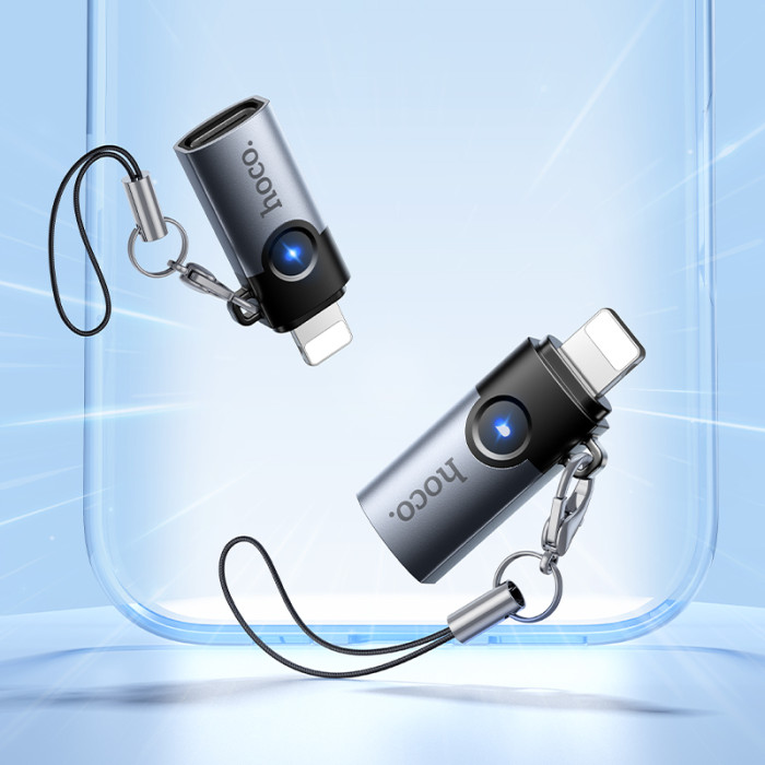 Перехідник HOCO UA46A Victory iP male to Type-C female adapter