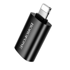 Адаптер BOROFONE BV26 iP male to USB female USB2.0 adapter Black