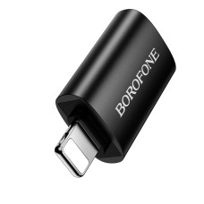 Адаптер BOROFONE BV26 iP male to USB female USB2.0 adapter Black