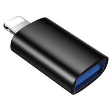 Адаптер BOROFONE BV26 iP male to USB female USB2.0 adapter Black