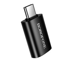 Адаптер BOROFONE BV26C Type-C male to USB female USB3.0 adapter Black