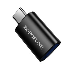 Адаптер BOROFONE BV26C Type-C male to USB female USB3.0 adapter Black