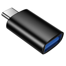 Адаптер BOROFONE BV26C Type-C male to USB female USB3.0 adapter Black