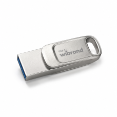 Флеш-накопичувач Wibrand USB 3.2 Gen1 Bee 256GB USB Type-A/USB Type-C Silver