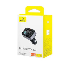 АЗП з FM-модулятором Baseus S-09 Pro Series Car FM Transmitter Cluster Black