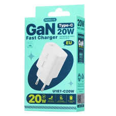 Мережевий зарядний пристрій REMAX GaN Fast charging 1C Charger U187-C20W  EU