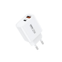 Мережевий зарядний пристрій REMAX Kiddy Series 20W A+C Fast Charger RP-U120 EU-White