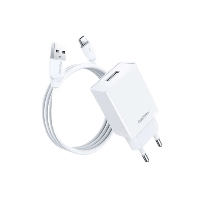 Мережевий зарядний пристрій з кабелем REMAX Kiddy Series 2.4A RP-Charger Set with Cable U95 Type-C