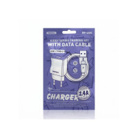 Мережевий зарядний пристрій з кабелем REMAX Kiddy Series 2.4A RP-Charger Set with Cable U95 Type-C
