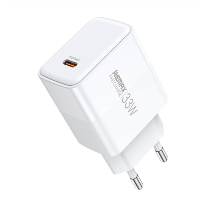 Мережевий зарядний пристрій REMAX Kiddy Series 33W 1C Fast Charger RP-U121 EU-White