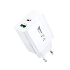 Мережевий зарядний пристрій REMAX Kiddy Series 33W A+C Fast Charger RP-U122 EU-White