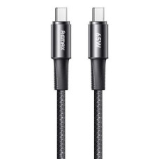 Кабель REMAX WindSpeed Series Fast charging aluminum alloy braided data cable 1.2M  CB25/CB23 (C-C) 65W -  Black