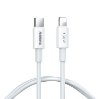 Кабель REMAX  Dofon Series 30W PD Fast Charging  Data Cable 1M RC-C026   (C-L) White