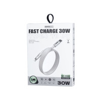 Кабель REMAX  Dofon Series 30W PD Fast Charging  Data Cable 1M RC-C026   (C-L) White
