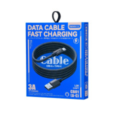 Кабель REMAX Phantom  aluminum alloy light fast charging braided data cable 1.2M CB01(A-C)