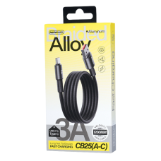 Кабель REMAX WindSpeed Series Fast charging aluminum alloy braided data cable CB25 A-C)  3A - Black 1.2M