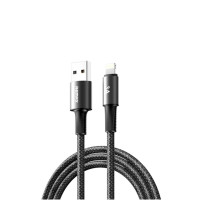 Кабель REMAX WindSpeed Series Fast charging aluminum alloy braided data cable CB25  (A-L)  3A - Black 1.2M