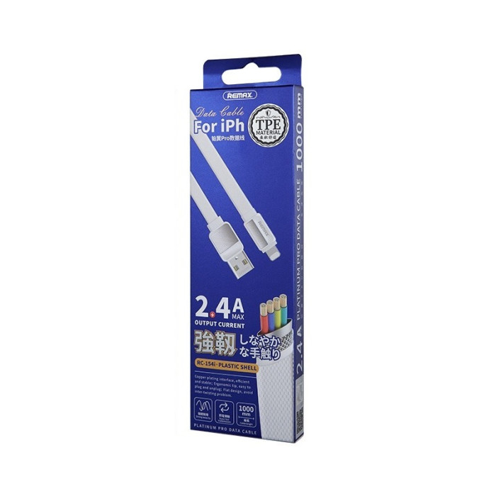 Кабель REMAX Platinum Pro Series 3A Data Cable RC-154i Lightning-White