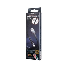 Кабель REMAX Jany Series Aluminum Alloy Braided 2.4A data cable RC-124m/i/a Micro-Black