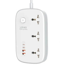 Мережевий фільтр Profit SC3416 PD QC3.0, 65W 2Type-C+2USB, кабель 2 м. (Білий)